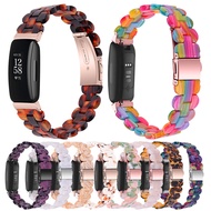 สายเรซินใช้งานร่วมกับ Fitbit Inspire 2/Inspire HR/Inspire/Ace 2สายรัดข้อมือฟิตเนสผู้หญิงผู้ชายเรซิ่น