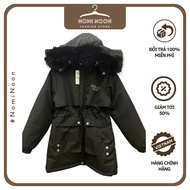 [With Real Video + Photo] Women Parka Shirt Embroidered Long Form Super Warm Fleece Lining - Nomi Noon 591