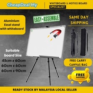 Kaki easel aluminium /Aluminium easel stand, Menu stand, Tripod stand , whiteboard magnetic Black or