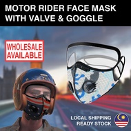 K95 Cotton Face Mask Full Cover Shield With Valve Motor Mask Rider Penutup Mulut Topeng Muka Motorcy