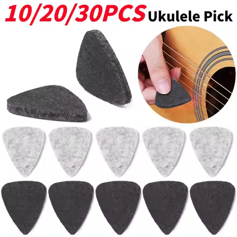 10-30pcs Electric Guitar Bass Ukulele Felt Picks Electric Guitar Mandolin Plectrum Classic Guitar Pi