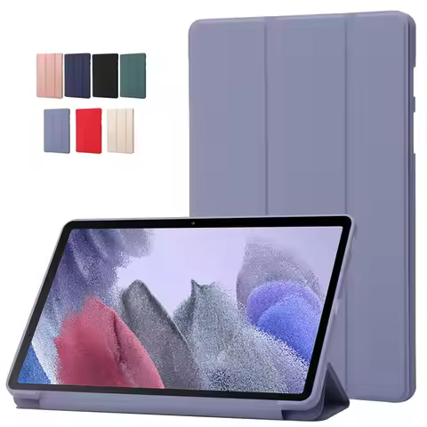For Samsung Tab A7 Lite Tablet Case 8.7" PU Leather Soft TPU Back Stand Tablet Shell for Coque Galax