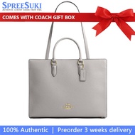 Coach Handbag In Gift Box Maggie Tote Bag Dove Grey Light Grey # CY666