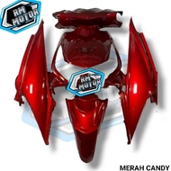 FULL BODY HALUS HONDA BEAT KARBU 2008 - 2012 ( MERAH CANDY ) CUSTOM WARNA GLOSSY CAT DUCCO , BISA RE