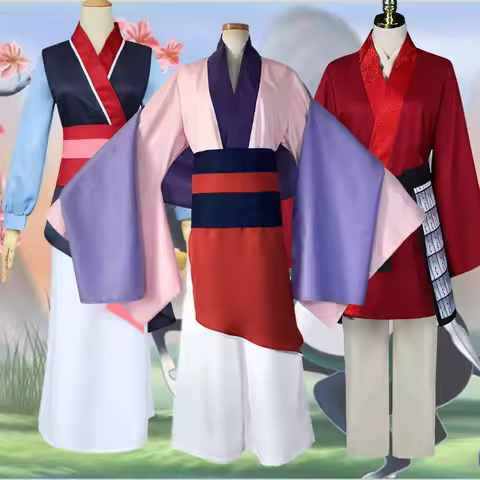 Anime Hua Mulan Cosplay Hanfu Chinese Traditional Dress Heroine Superwomen Stage Performance Role Pl