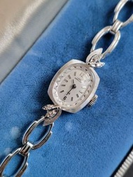 Hamilton 漢密爾頓14k金鑽石機械錶古董女裝手錶vintage watch