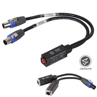 Jiasound Speaker Cable Splitter 4 Core To 2 Core X 2 Channel Speaker Cable Connector 2x2.5mm² Pure C