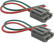 2 Pcs 170072 HEI Distributor Pigtail 6.7” Wire Harness 12 Volts Battery and Tachometer Connector Plu