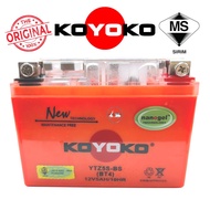 KOYOKO BATTERY GEL YTZ5 BS YTZ5S BS YTZ4 BS BT4 BS BATTERI GEL BATERI GEL EGO S LC135 V2 LAGENDA 115