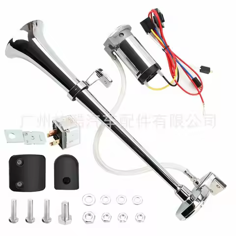 150DB Single Trumpet Air Horn with Compressor and horn realy harness for Vehicle Truck Lorry Boat 12