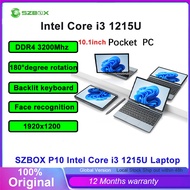 SZBOX P10 10.1inch 3000mAh Intel Core i3 1215U DDR4 3200Mhz 1920x1200 180°degree rotation Face recog