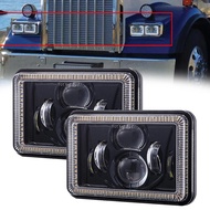DOT Approved 60w 4x6 Inch LED Headlights For H4651 H4652 H4656 H4666 H6545 Peterbilt Kenworth Freigh