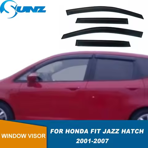 Car Window Visors For Honda Fit Jazz Hatch GD3 2001 2002 2003 2004 2005 2006 2007 Auto Deflector Awi