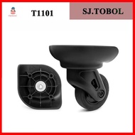 1pair SJ.TOBOL Universal Wheel ELLE Trolley Case Luggage Wheel Accessories T1101 Pulley Code Luggage