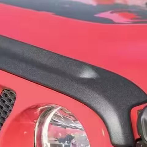 Hood Stone Guard Protector Black for 18-23 J eep Wrangler JL & 20-23 Gladiator JT JL1296