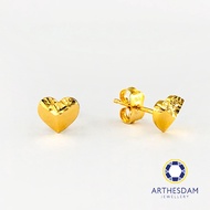 Arthesdam Jewellery 916 Gold Pyramid Heart Earring