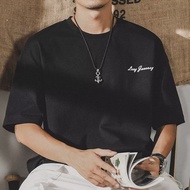 【Premium 220GSM 100% Cotton T-Shirt】GXG COD 100% Cotton T-shirt Men's T-shirt Cotton Loose Summer Fa