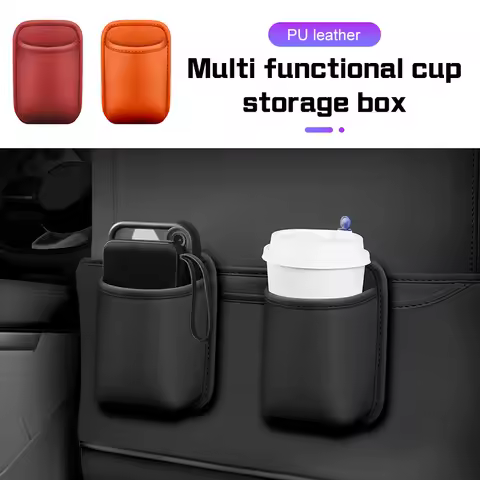 Car door cup holder Leather Storage box For BMWE38 E46 F15 E90 E92 E87 G20 G30 1 3 5 Series X1 X3 X5