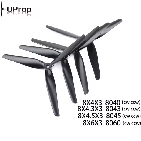 2Pair HQprop 8X4X3 8040/8X4.3X3 8043/8X4.5X3 8045 / 8X6X3 8060 Glass Fiber Reinforced Nylon Propelle