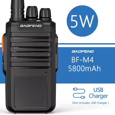 Bf-M4 Handheld Walkie-Talkie Baofeng Bf-888S Upgraded Tranceiver High-Power 5800mAh Long Range Campi