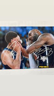 Curry LeBron Night night celebration 巴黎奧運 親筆簽名照