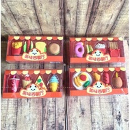 Qihao Mika Eraser Set, Cute Fast Food Model