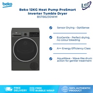 Beko 12KG Heat Pump ProSmart Inverter Tumble Dryer B5T66230WM | AquaWave | EcoGentle | Digital Displ