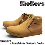 Men's Premium Quality Leather Cowboy Dual Zip Boots/Kasut Cowboy Kulit Premium Gaya Zip Boots