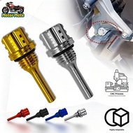 Universal Motorcycle Oil Dipstick CNC Aluminum Alloy Style Hexagon Plum Blossom Oil Dipstick