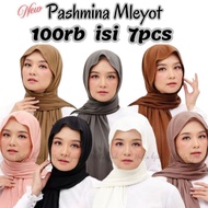100K CONTENTS 7PCS Pashmina rayon hyget t-shirt pashmina jersey t-shirt Pashmina Meleyot Flowy Turke