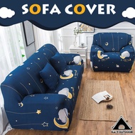 Sofa Cover 1/2/3/4 Seater L Shape Sofa Cover Protector High Elastic All Season General Anti Slip