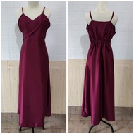 DRESS KIMONO SATIN KOREA / LONG DRESS SATIN KIMONO TALI KECIL / KIMONO DRESS SATIN / DRESS KONDANGAN