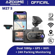 AZDOME M27S DUAL CAMERA DASHCAM GPS WIFI DASH CAM MOBIL M27 - JET99SHP