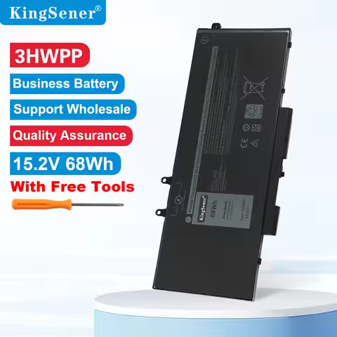 KingSener 68Wh 3HWPP Battery For Dell Inspiron 17 7706 2 in 1 Latitude 14 5401 5410 5411 15 5501 551
