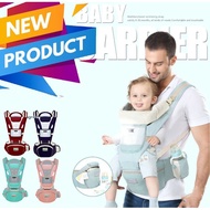 BAONEO  Infant Baby Carrier Hip Seat Waist Carrier With Storage Seat Kangaroo Baby Wrap Sling