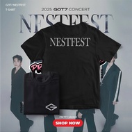 เสื้อยืดทีมหวัง GOT7 Got7 Nestfest Tour Concert 2025 เสื้อยืดแฟชั่น Team wang JACKSON WANG   เสื้อยื