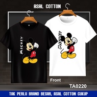 100% Premium Cotton Baju T Shirt Lelaki Oversize Plus Size Style Viral TA0220-Mickey Unlimited