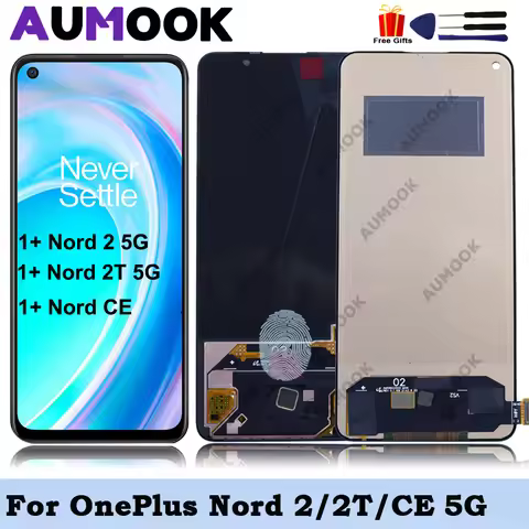 AMOLED for OnePlus Nord CE 5G LCD Display for OnePlus Nord 2 2T 5G Touch Screen Digitizer Assembly f