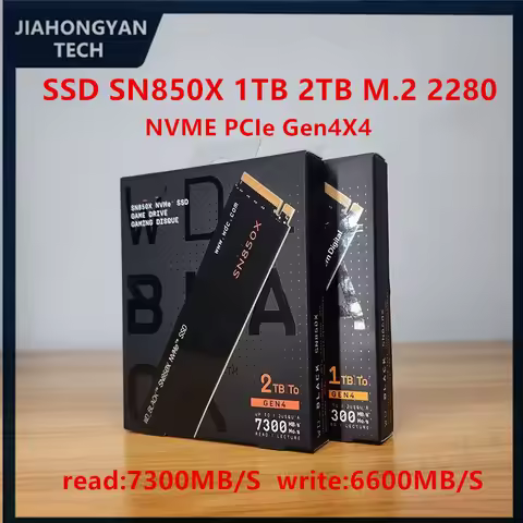 For Desktop Laptop For WD SN850X SSD 1TB 2TB NVMe Gen4 PCIe M.2 2280 PCIe 4.0X4 Drive Internal Solid