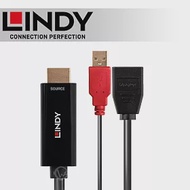 LINDY 林帝 HDMI 2.0 to DisplayPort 1.2 4K@60HZ 轉接器 帶 USB 電源(38289)