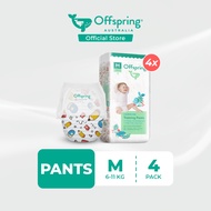 Offspring Fashion Baby Diapers Pants M (168pcs) [4 Packs]