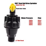Sprinkler Nozzle Rotating Automatic Sprinkler Spray Yellow Nozzle