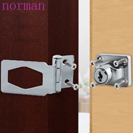 NORMAN Drawer Lock Punch-free Cupboard Locking Hasp Double Security Mailbox Cabinet Lock
