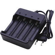 4 Slots 18650 Batteries 3.7v Lithium Ion Battery Charger Portable Travel Charger 110V-240V Input