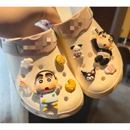 Cute Car House Jibits for design Set Crayon Shin Chan design Charm Flower Candy Jibbits Anime design