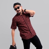 KEMEJA DGM Men's Premium Flannel Shirt Men's Flannel Shirt Men's Short Sleeve Flannel Shirt 013 A