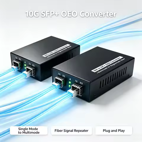 Multimode to Single Mode Fiber Optical Converter, MM to SM Fiber Converter, Dual SFP Port Fiber Mode
