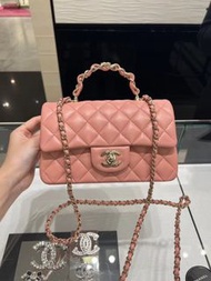 Chanel 23年手柄櫻花粉|全新正版正貨