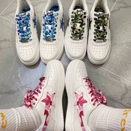 I3AC A Bathing Ape (BAPE) BAPE STA Lightning star Low cut casual shoes Couple sports shoes 7I8J FHS5