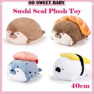 Sushi Seal Plush Toy Cute Sushi Seal Soft Stuffed Doll Sleeping Pillow Cushion Plushie Gift for Kids